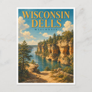 Carte Postale Wisconsin Dells Wisconsin Sandstone Dells GeoSaga