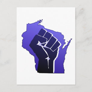 Carte Postale Wisconsin Solidarity Fist