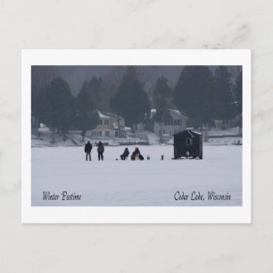 Carte Postale Wisconsin Winter Pastime