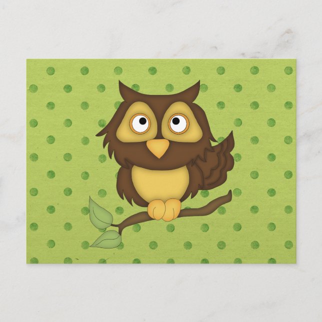 Carte Postale Wise Owl (Devant)