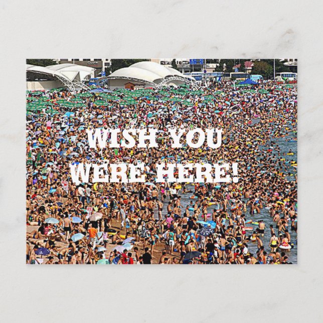 Carte Postale Wish you were here funny (Devant)