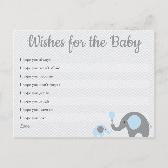 Carte Postale Wishes for Baby Cards (Devant)