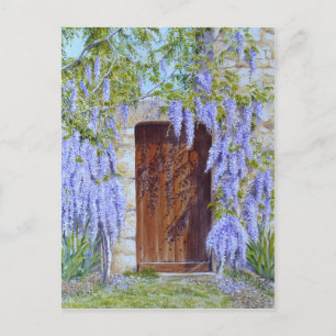 Carte Postale wisteria gate card
