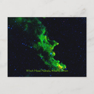 Carte Postale Witch Head Nebula espace profond image astronomie