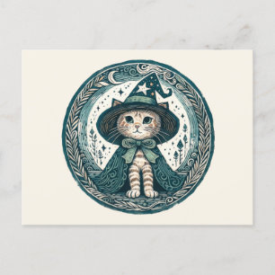 Carte Postale Wizard Kitty cat