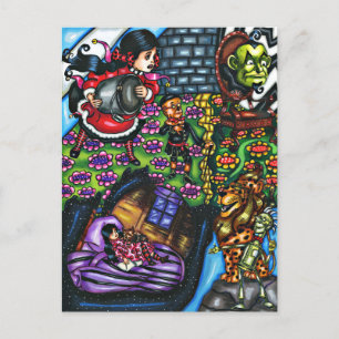 Carte Postale Wizard Of Oz Montage Tableau Art Original