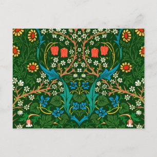 Carte Postale WM Morris Blackthorn Motif Art nouveau
