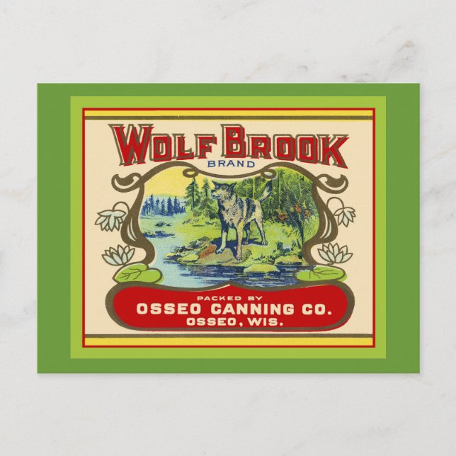 Carte Postale Wolf Brook Wisconsin (Devant)