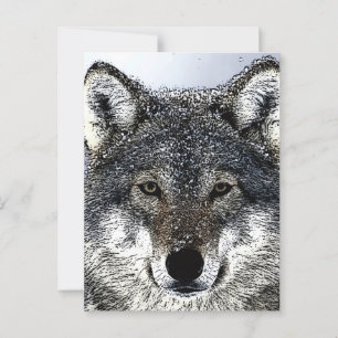 Carte Postale Wolf Eyes