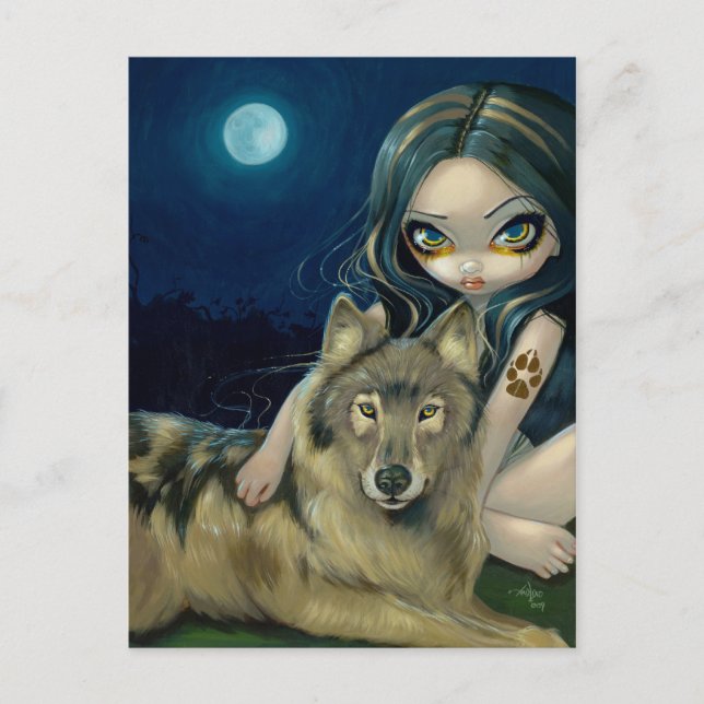 Carte postale "Wolf Moon" (Devant)