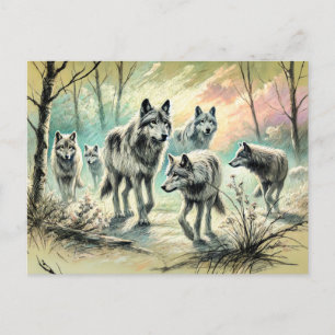 Carte Postale Wolf Pack