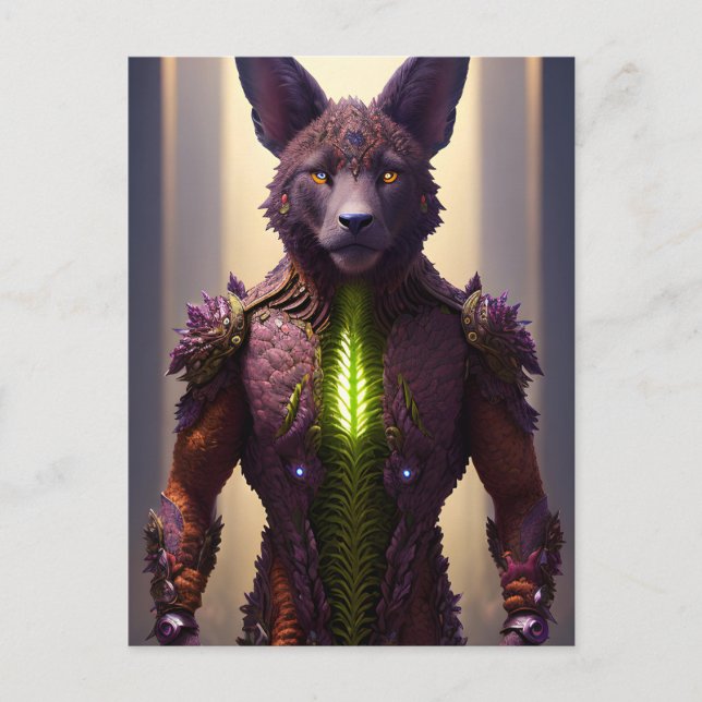 Carte Postale Wolf Sci Fi (Devant)