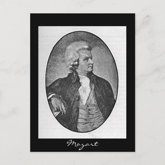 Carte Postale Wolfgang Amadeus Mozart (Devant)