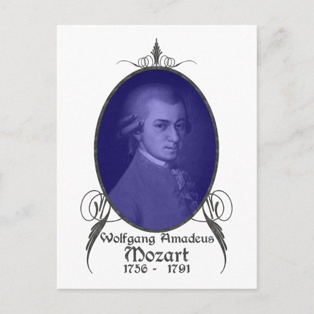 Carte Postale Wolfgang Amadeus Mozart (Devant)