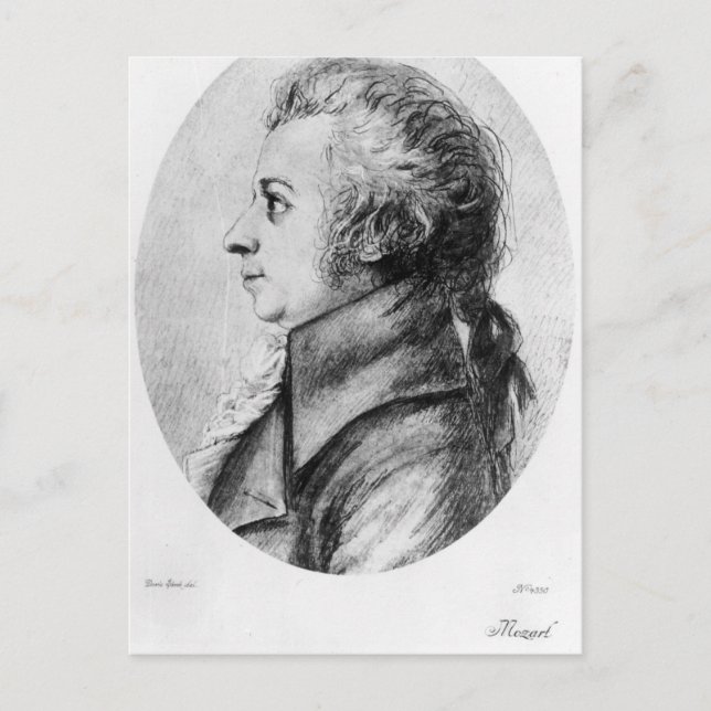 Carte Postale Wolfgang Amadeus Mozart (Devant)