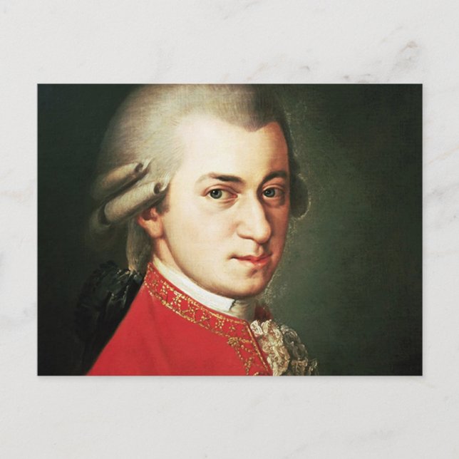 Carte Postale Wolfgang Amadeus Mozart (Devant)