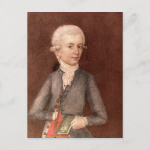 Carte Postale Wolfgang Amadeus Mozart, c.1780