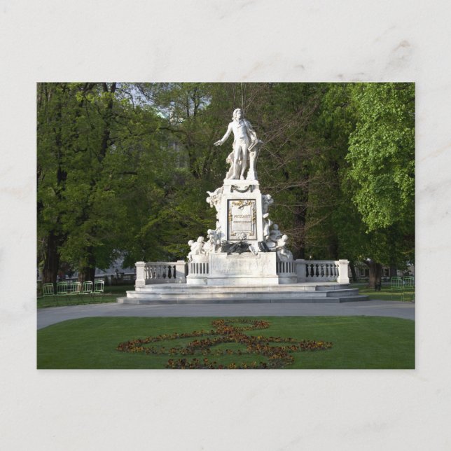 Carte Postale Wolfgang Amadeus Mozart Statue (Devant)