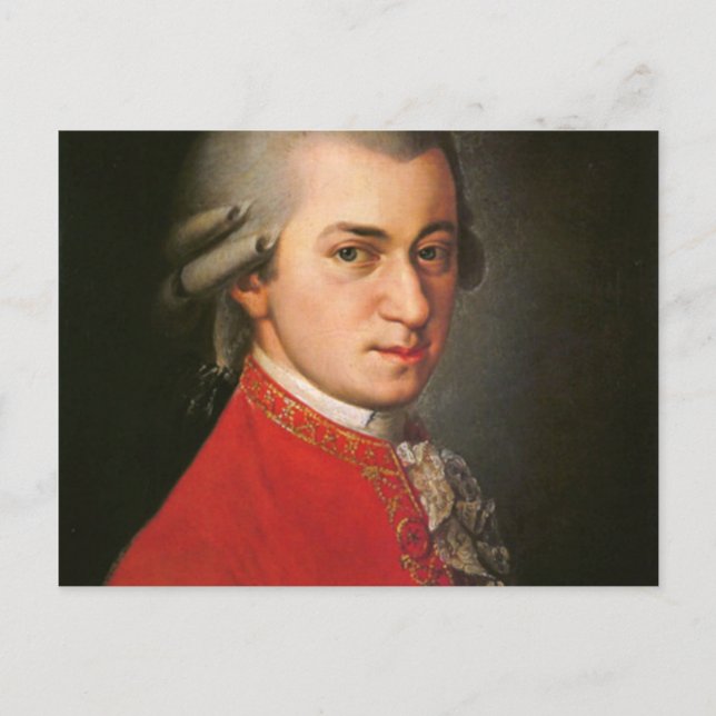Carte Postale Wolfgang Mozart (Devant)