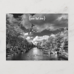 Carte Postale Wolvenstraat / Canal Singel, Sites d'Amsterdam