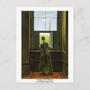 Carte Postale Woman At The Window By Friedrich Caspar David