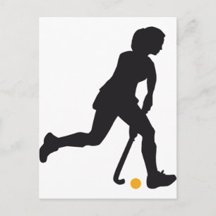 Carte Postale Woman de hockey