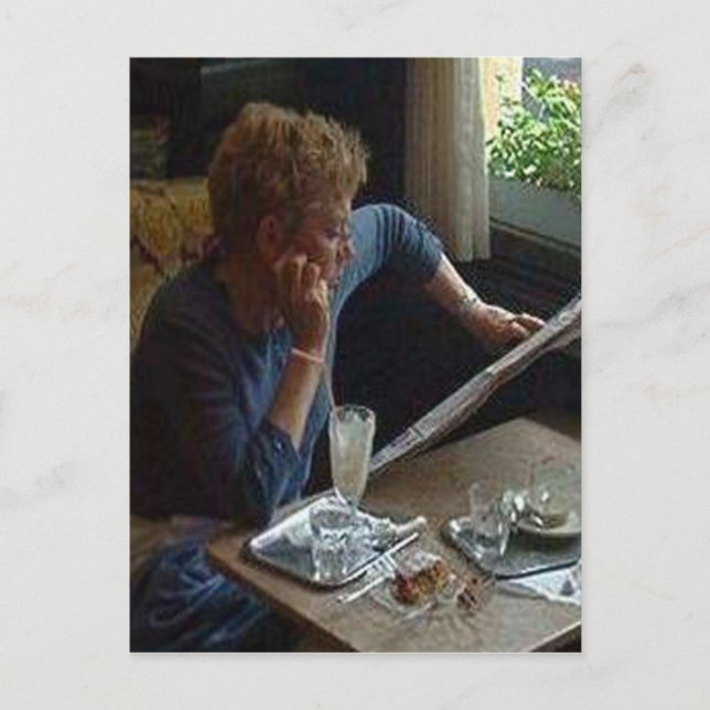 Carte Postale Woman in a Viennese Cafe sq.jpg (Devant)