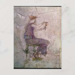 Carte Postale Woman Pouring Perfume into a Phial