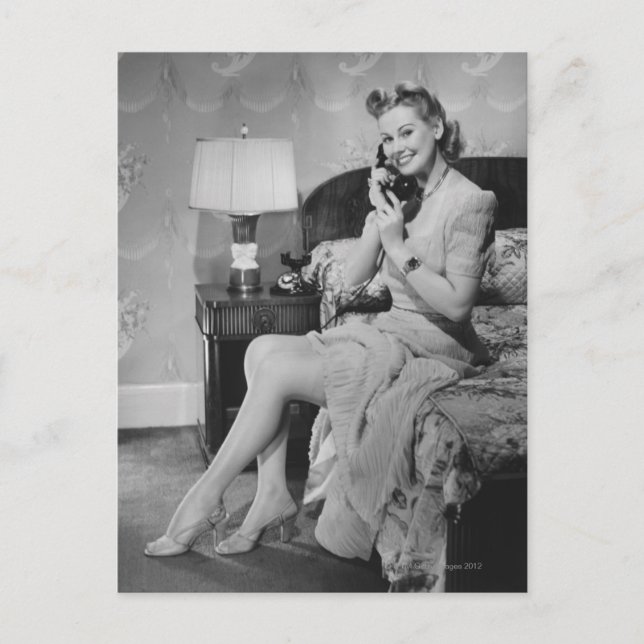 Carte Postale Woman Talking (Devant)