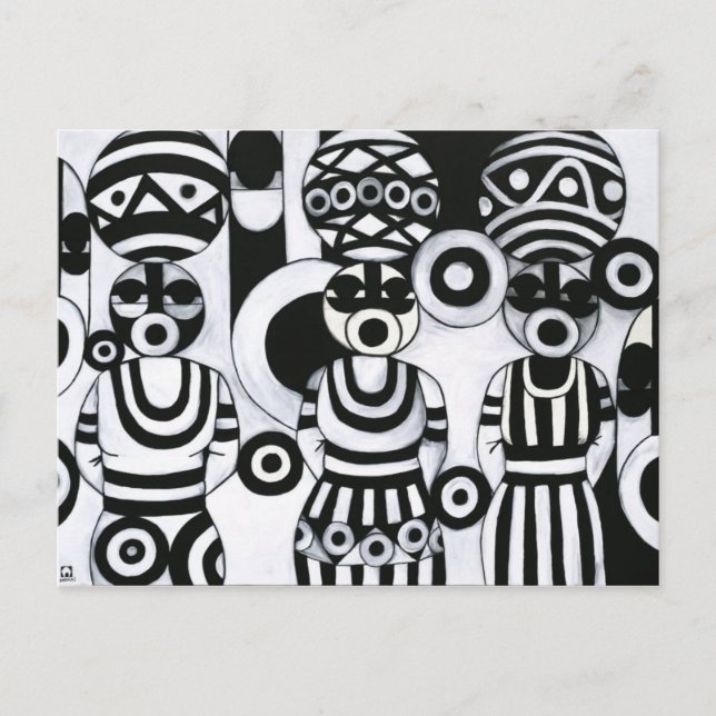 Carte Postale Women with Calabashes by Emeka! (Devant)