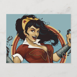 Carte Postale Wonder Woman Bombshell Name Graphic