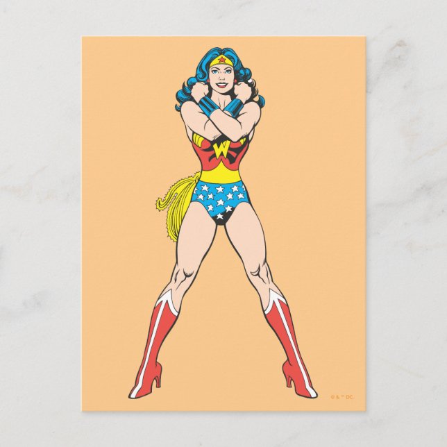 Carte Postale Wonder Woman Bras Croisés (Devant)