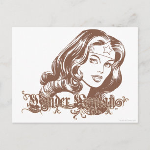 Carte Postale Wonder Woman Brown