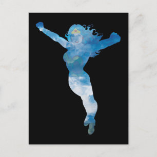 Carte Postale Wonder Woman Ciel bleu Silhouette