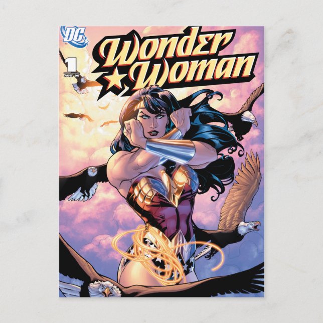 Carte Postale Wonder Woman Couverture comique #1 (Devant)