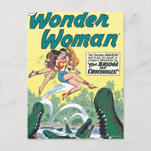 Carte Postale Wonder Woman Crocodiles