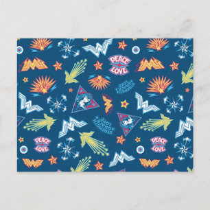 Carte Postale Wonder Woman Icons & Phases Motif