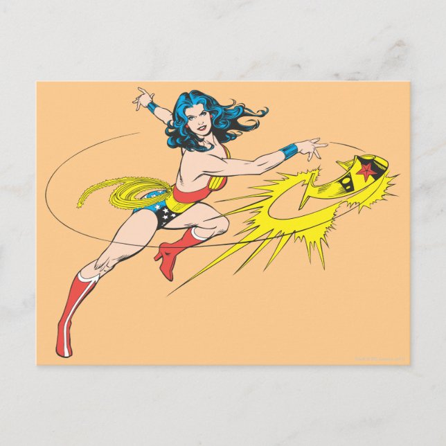 Carte Postale Wonder Woman Jette Couronne (Devant)