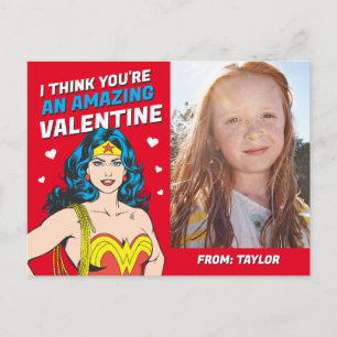 Carte Postale Wonder Woman   Joyeuse Saint-Valentin