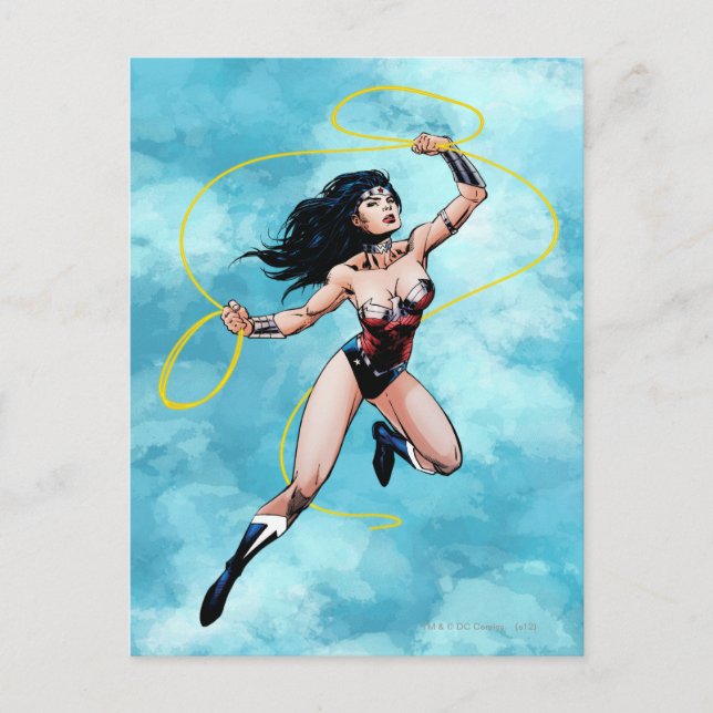 Carte Postale Wonder Woman & Lasso de la vérité (Devant)
