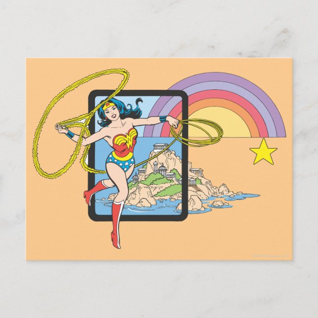 Carte Postale Wonder Woman Rainbow (Devant)