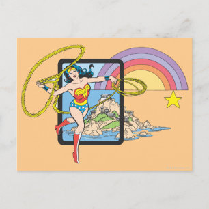 Carte Postale Wonder Woman Rainbow