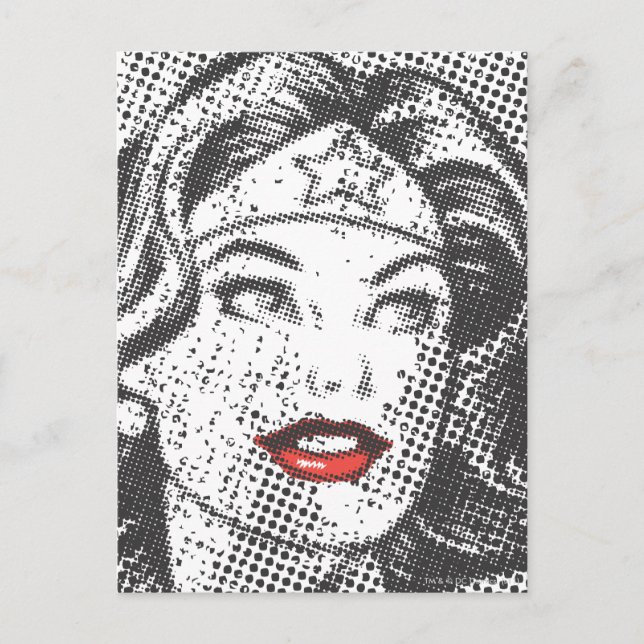 Carte Postale Wonder Woman Red Lips (Devant)