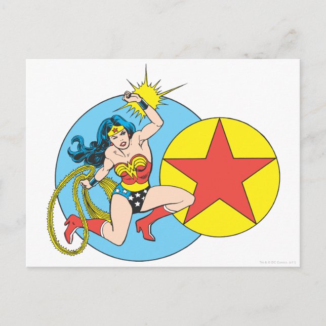 Carte Postale Wonder Woman Red Star (Devant)