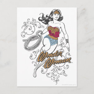 Carte Postale Wonder Woman s'épanouit