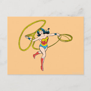 Carte Postale Wonder Woman Swing Lasso