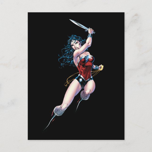 Carte Postale Wonder Woman Swning Sword (Devant)