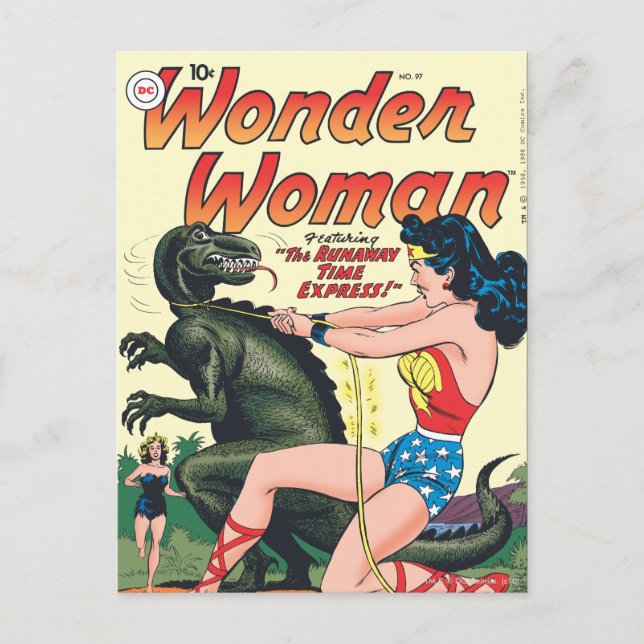 Carte Postale Wonder Woman Time Express en fuite (Devant)