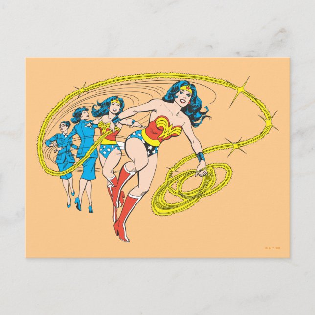 Carte Postale Wonder Woman Transform (Devant)