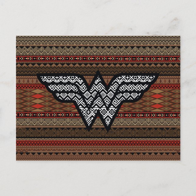 Carte Postale Wonder Woman Tribal Pattern (Devant)